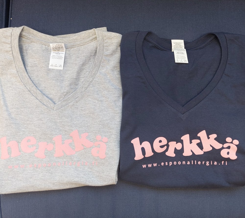 Haluaisitko tukea yhdistyksemme toimintaa ostamalla Herkkä T-paidan?